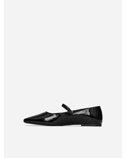 ARKET Black Mary Jane Flats