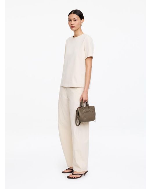 ARKET White Crossbody Leather Bag