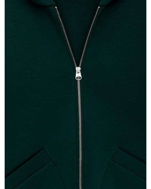 ARKET Green Scuba Zip Hoodie for men