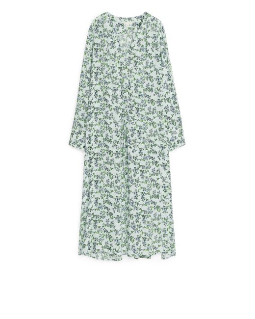 ARKET Green Mid-length Print Dress