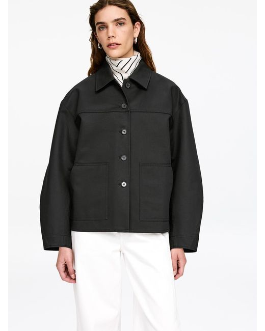 ARKET Black Structured Overshirt