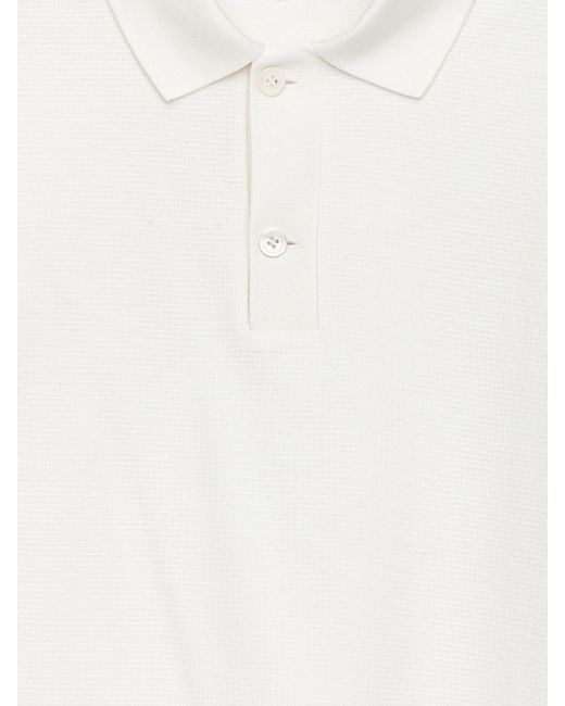 ARKET White Textured Polo Shirt for men
