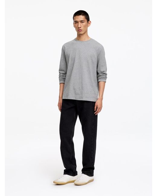ARKET Gray Regular Long-Sleeve T-Shirt for men