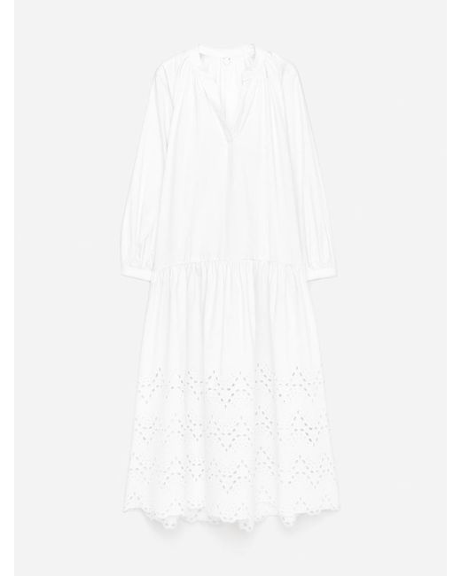 ARKET White Besticktes Kleid