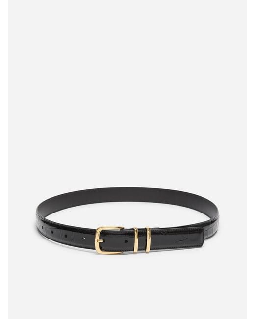 ARKET Blue Leather Belt