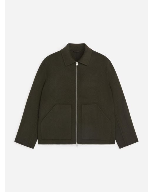 ARKET Black Double-Face Wool Blend Jacket for men