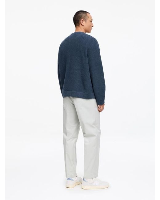 ARKET Blue Cotton Linen Jumper for men