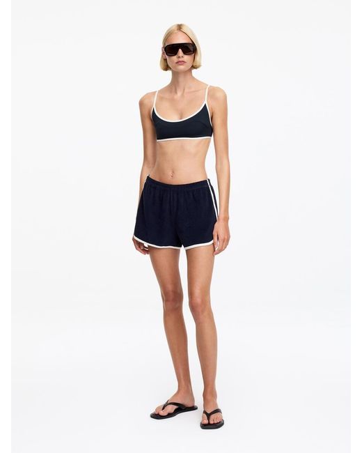 ARKET Blue Towelling Shorts