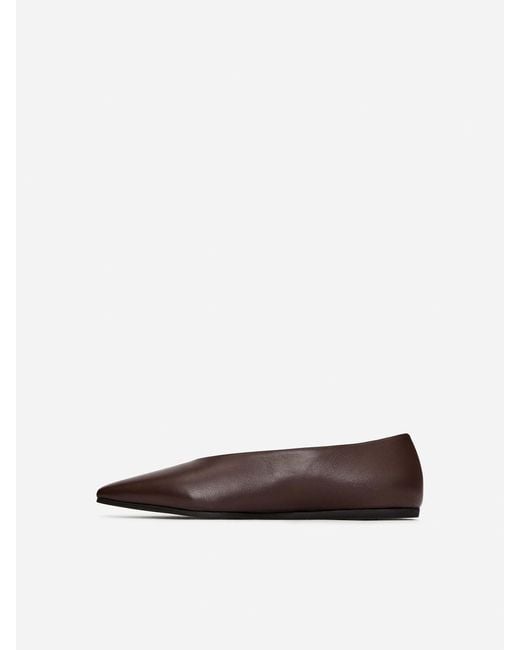 ARKET White Leather Flats