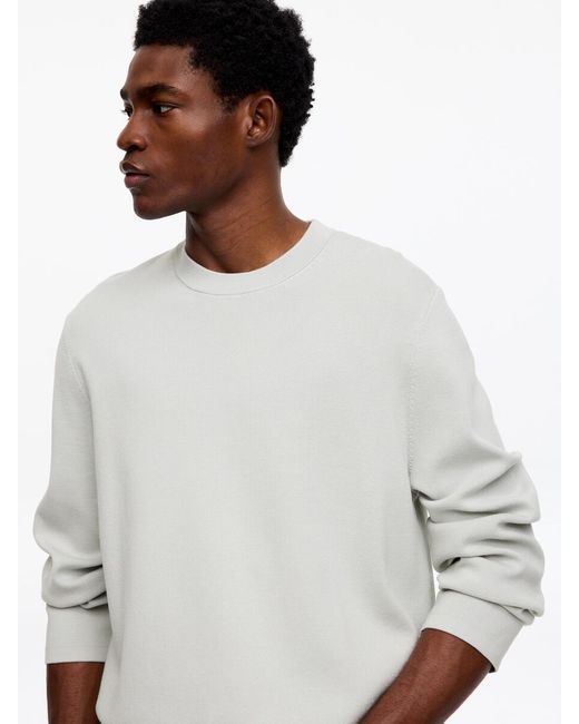 ARKET White Relaxed Cotton Blend Jumper for men