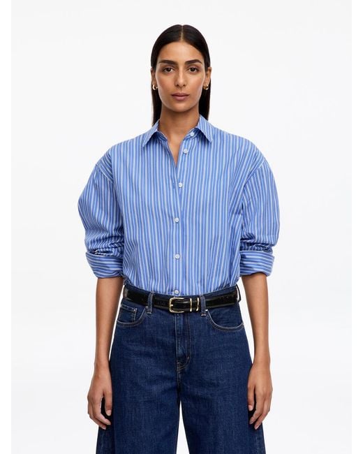 ARKET Blue Leather Belt