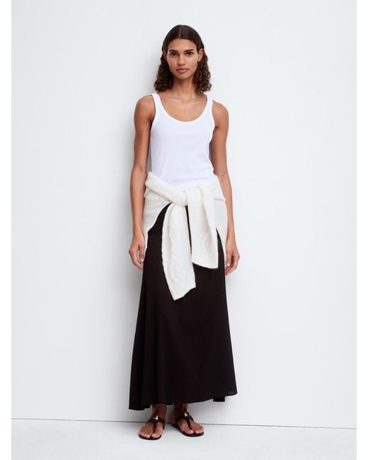 ARKET White Flowy Maxi Skirt