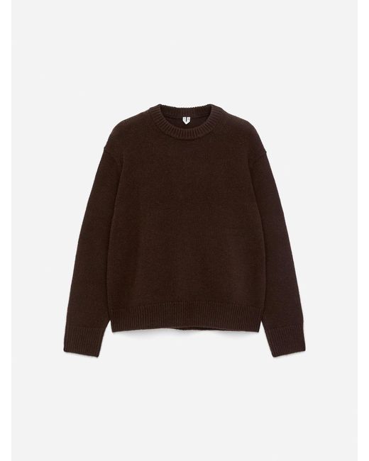 ARKET Brown Heavy Knit Wool Jumper for men