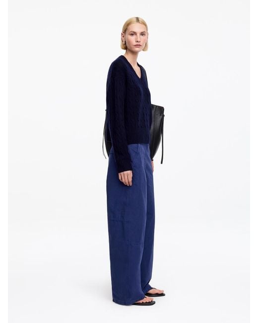 ARKET Blue Cargo Trousers