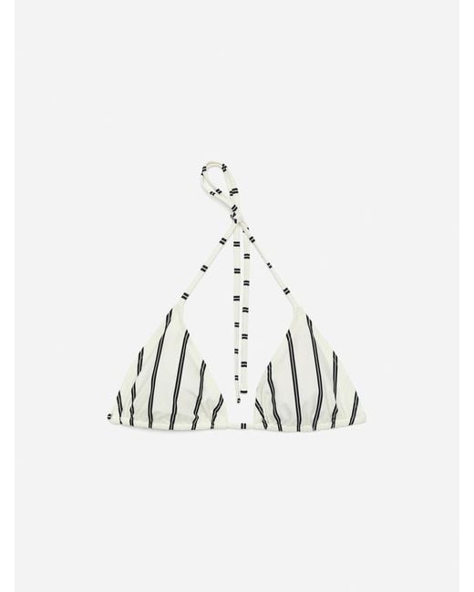 ARKET White Triangle Bikini Top