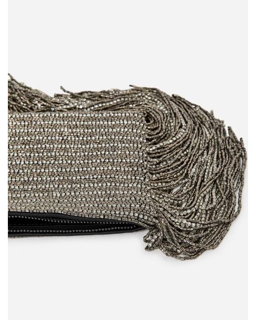 ARKET Black Embellished Clutch Bag