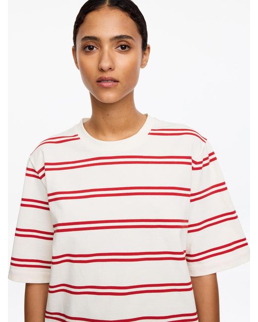ARKET Red Signature Boxy T-Shirt