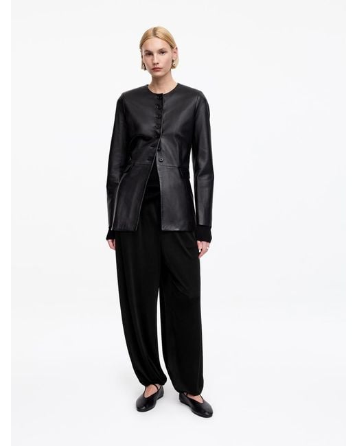 ARKET Black Balloon Trousers