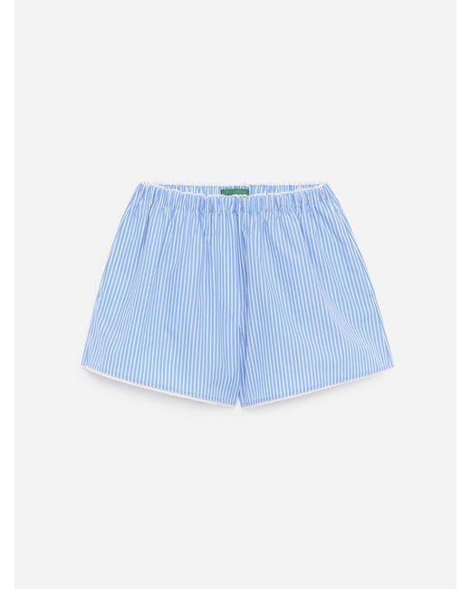 ARKET Blue And Laila Gohar Lace-Trim Shorts