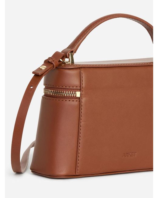 ARKET Brown Leather Crossbody Bag