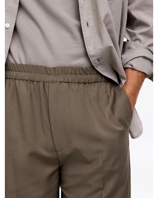 ARKET Gray Wide Pull-On Trousers for men