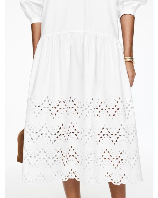 ARKET White Besticktes Kleid