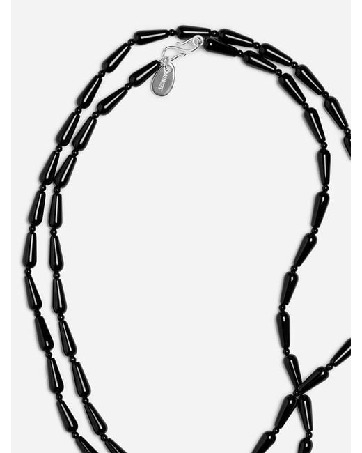 ARKET Black Perlenhalskette