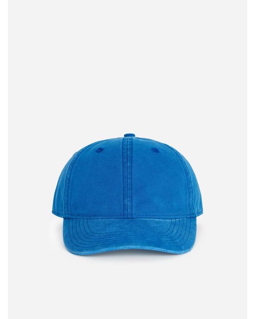ARKET Blue Washed Cotton Canvas Cap for men