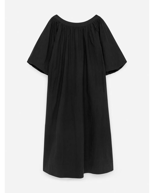 ARKET Black Ballon-Sleeve Dress