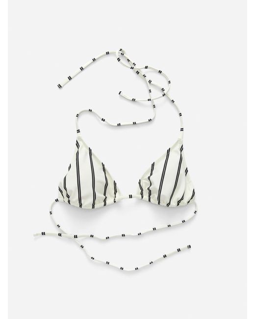 ARKET White Triangle Bikini Top