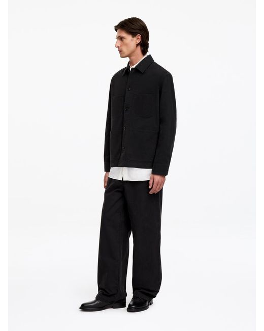 ARKET Black Utility Overshirt for men