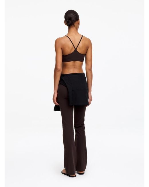 ARKET Brown Soft Stretch Sports Bra