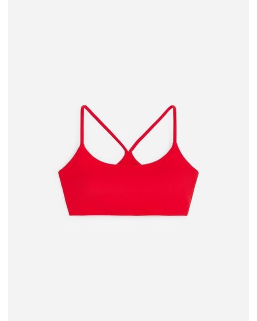 ARKET Red Soft Stretch Sports Bra