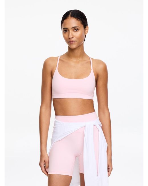 ARKET White Soft Stretch Sports Bra
