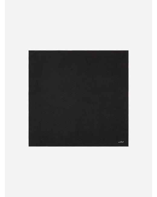 ARKET Black Silk Scarf for men
