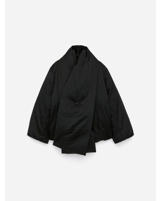 ARKET Black Upcycled Down Scarf Jacket