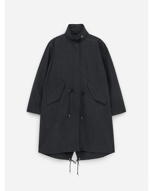 ARKET Blue Nylon Fishtail Parka