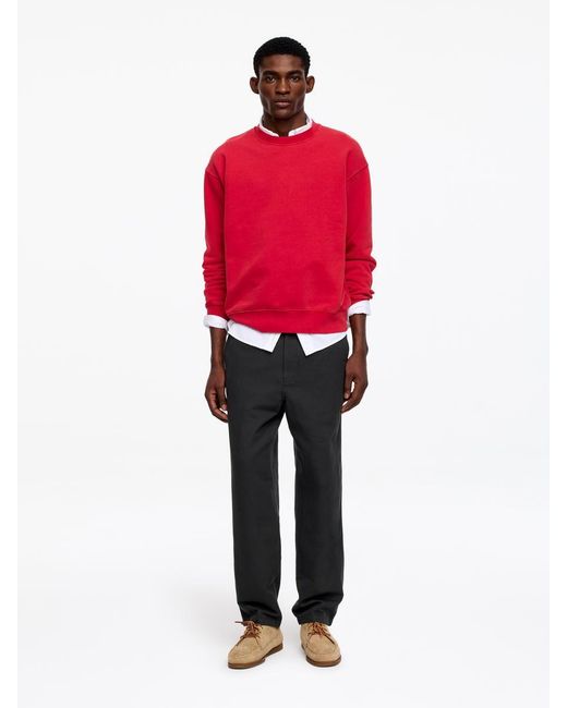 ARKET Red Linen Blend Trousers for men