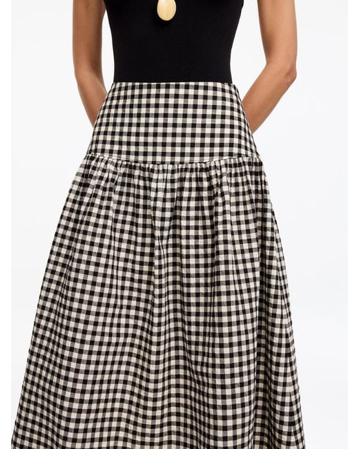 ARKET Black Seersucker Skirt