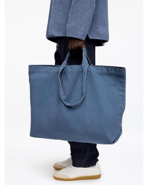 ARKET Blue Oversized Canvas Tote for men