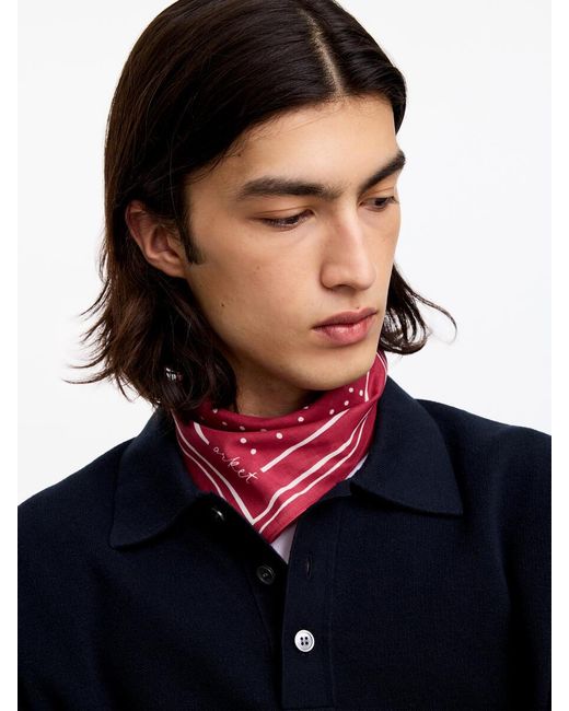ARKET Blue Cotton Bandana for men