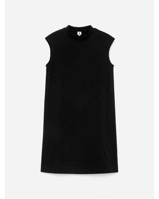 ARKET Black Cap-Sleeve Mini Dress