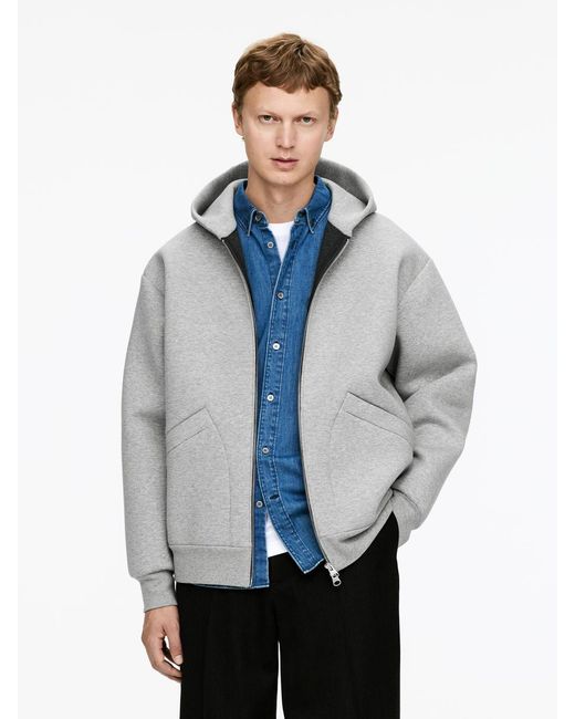 ARKET Scuba-Kapuzenjacke Mit Reißverschluss in Blue für Herren