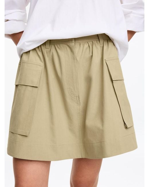 ARKET Natural Cotton Utility Skirt