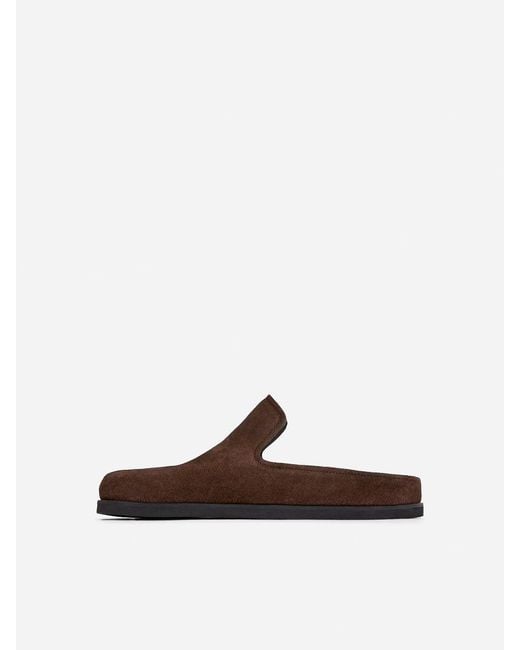 ARKET Blue Split Suede Mules