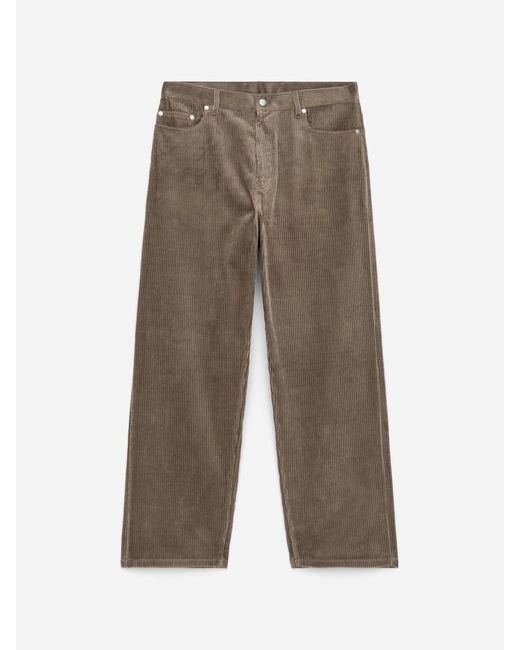 ARKET Natural Loose Fit Courduroy Trousers for men