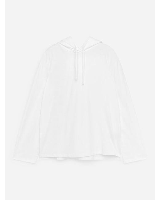 ARKET White Hooded Sweatshirt