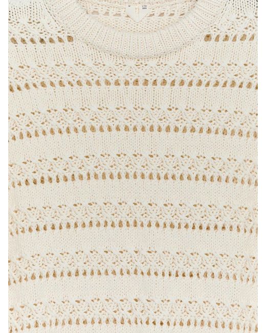ARKET White Open-Knit Top