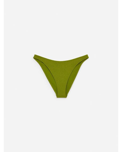 ARKET Green Textured Bikini Briefs