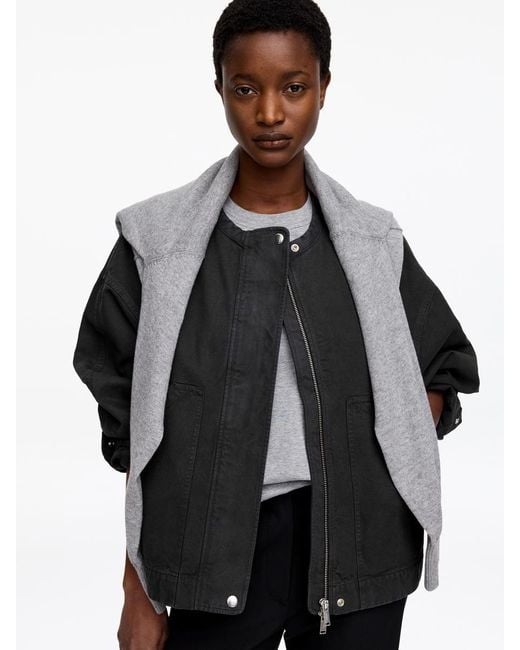 ARKET Black Cotton Jacket